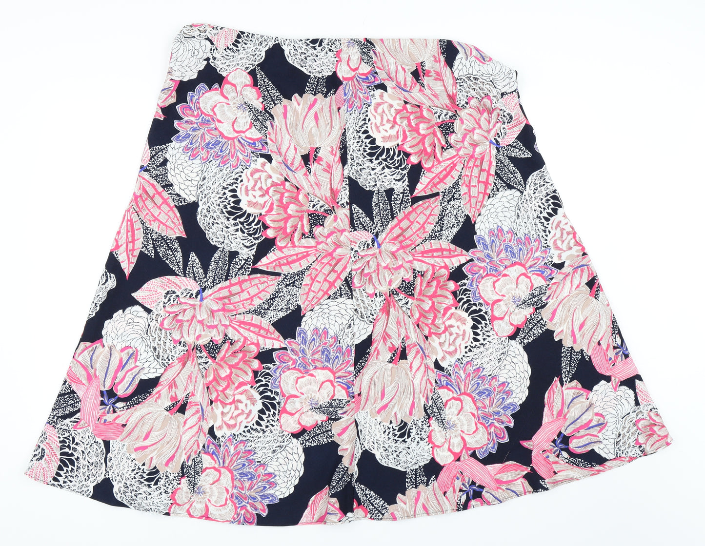 Marks and Spencer Womens Pink Floral  Flare Skirt Size 18
