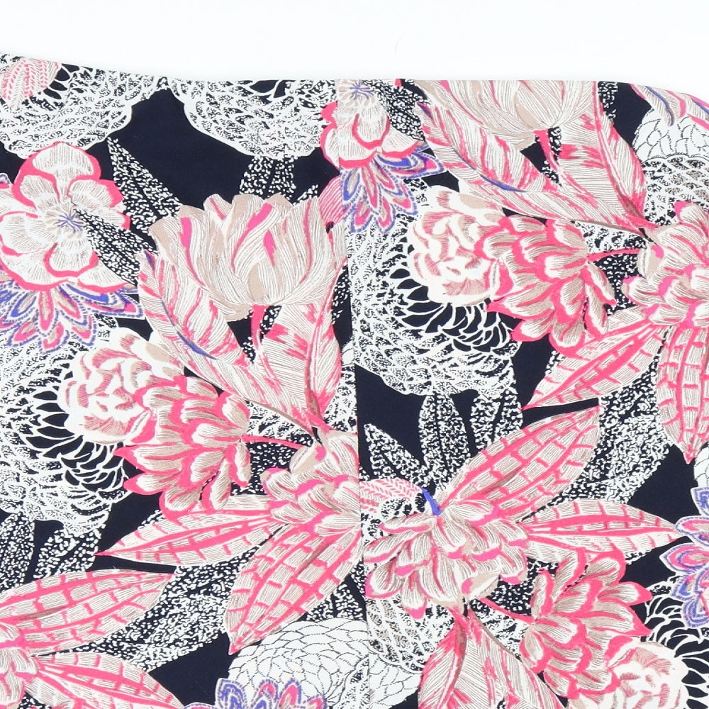 Marks and Spencer Womens Pink Floral  Flare Skirt Size 18