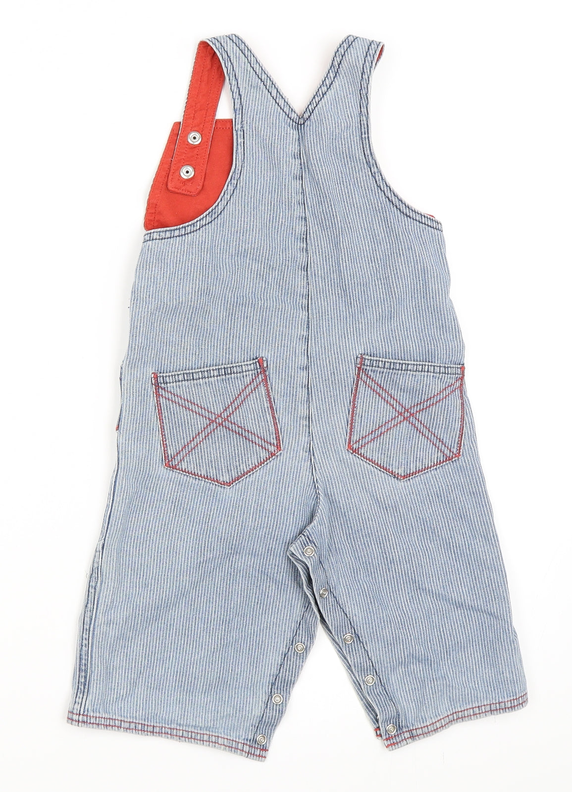 Preworn Boys Blue   Dungaree One-Piece Size 12 Months