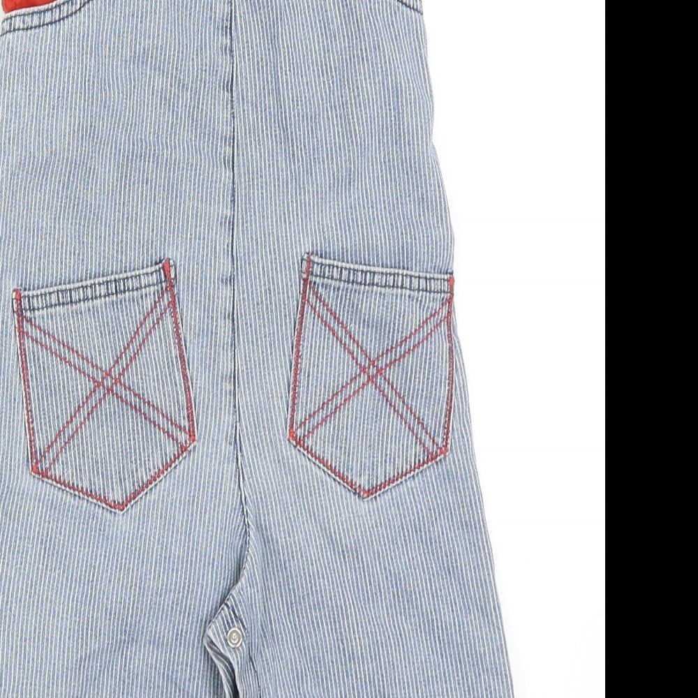 Preworn Boys Blue   Dungaree One-Piece Size 12 Months