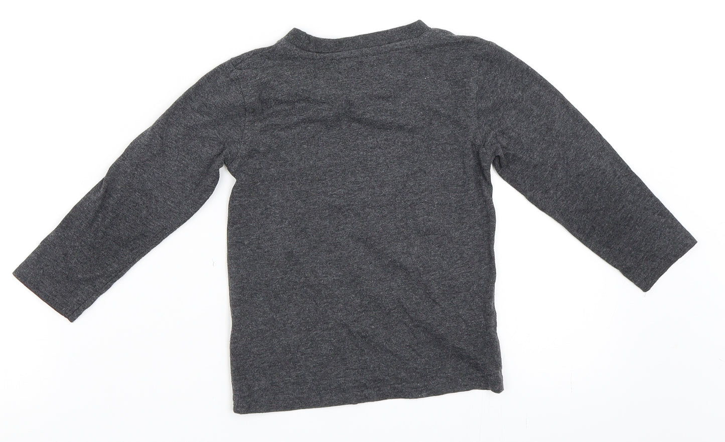 Primark Boys Grey   Basic T-Shirt Size 2-3 Years