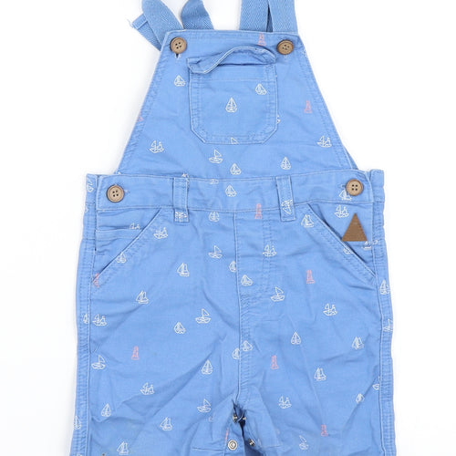 Mothercare Boys Blue   Dungaree One-Piece Size 9-12 Months