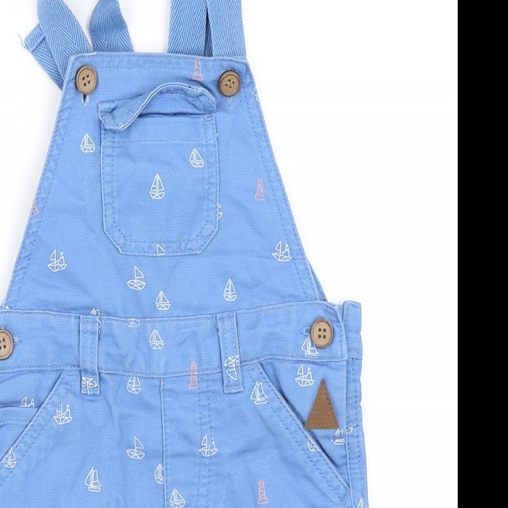 Mothercare Boys Blue   Dungaree One-Piece Size 9-12 Months