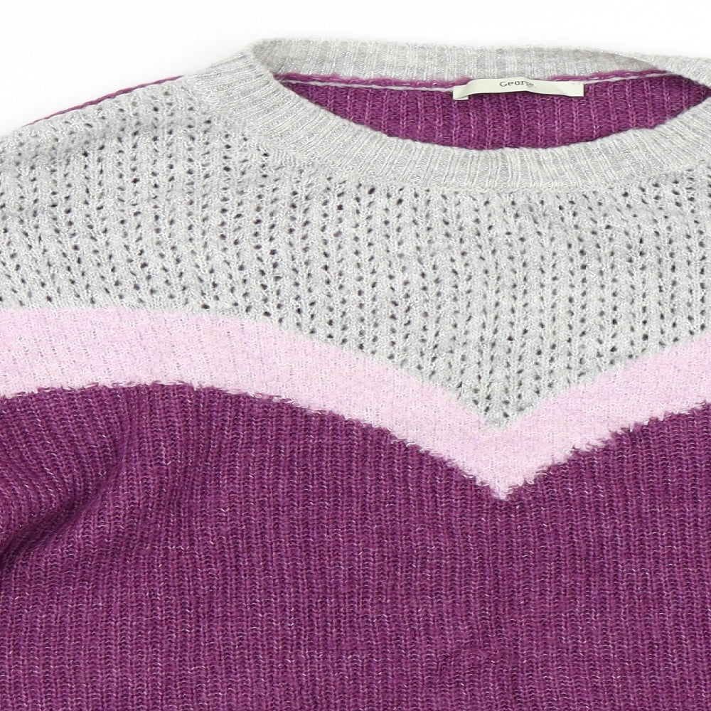 George Womens Purple   Pullover Jumper Size 18