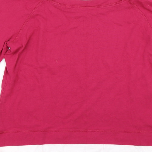 Rainbow Womens Pink   Pullover Sweatshirt Size M