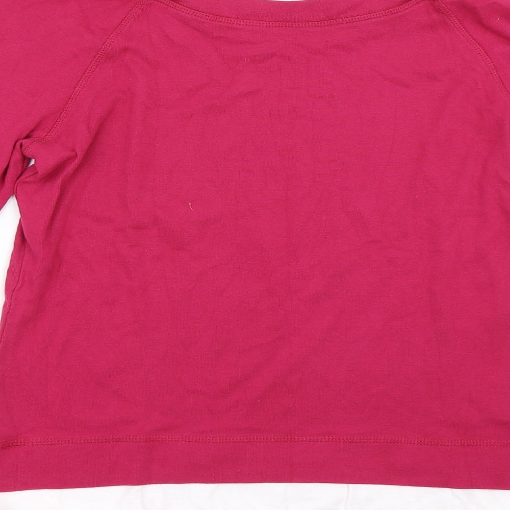 Rainbow Womens Pink   Pullover Sweatshirt Size M