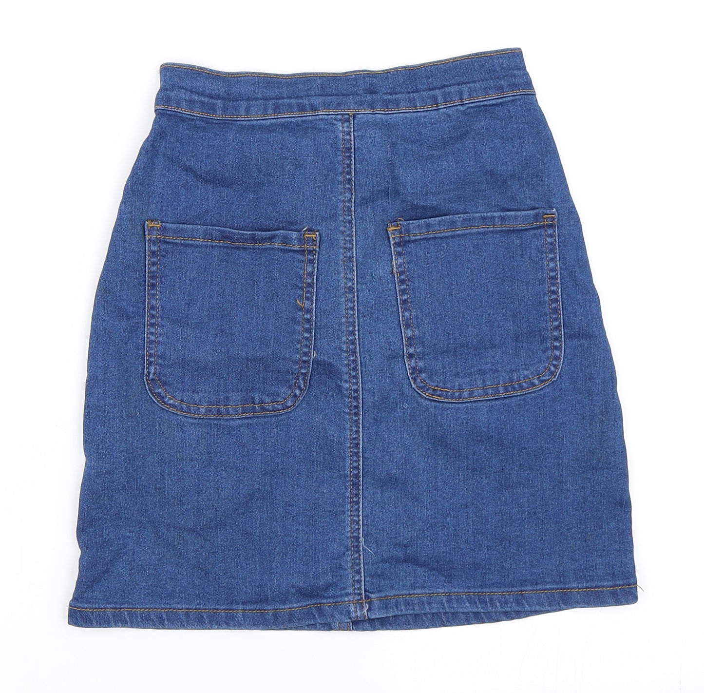 PRETTYLITTLETHING Womens Blue  Denim Mini Skirt Size 6