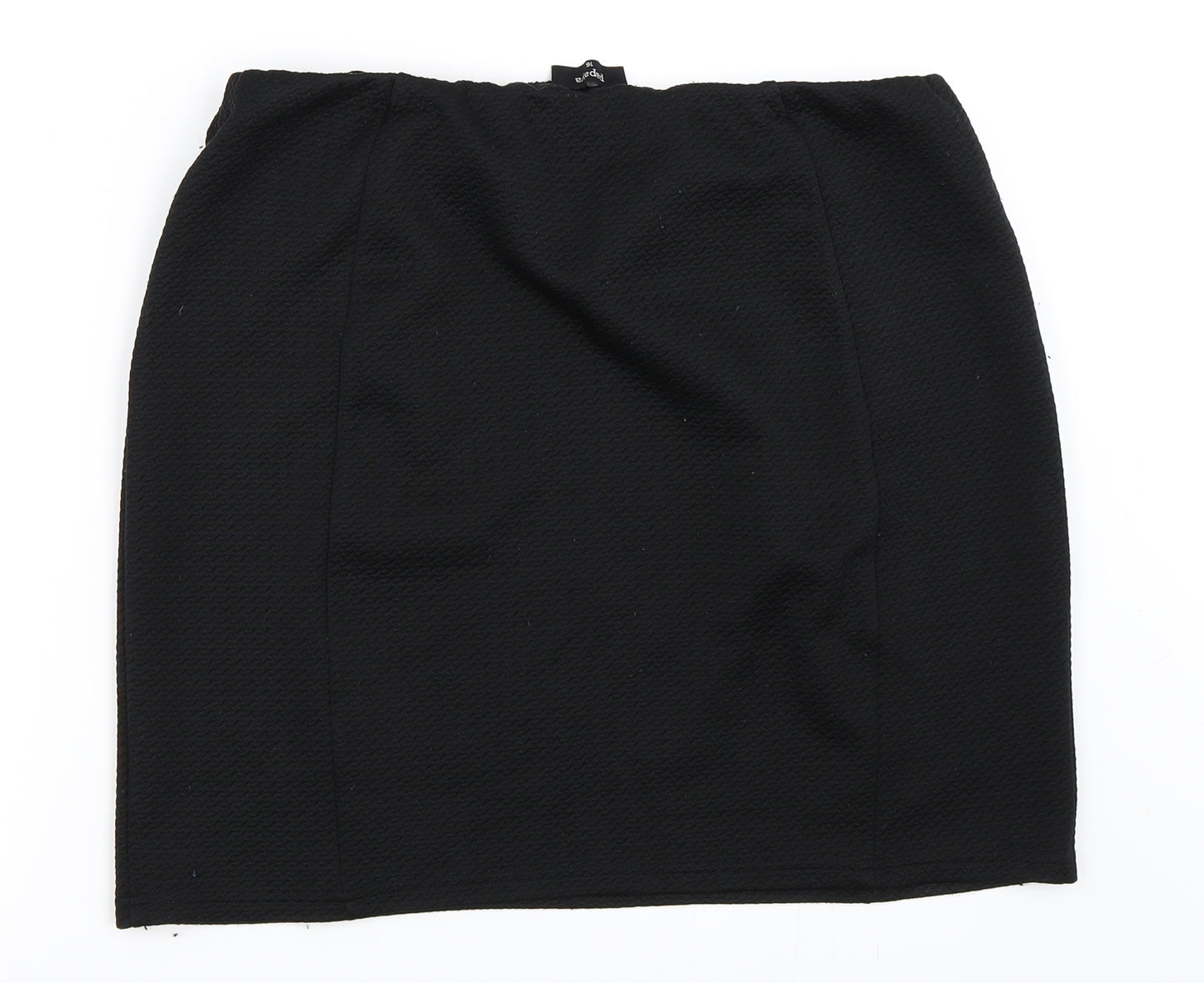 Papaya Womens Black   Mini Skirt Size 16