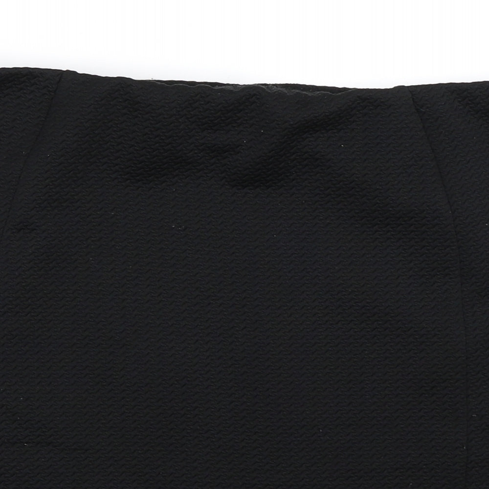 Papaya Womens Black   Mini Skirt Size 16
