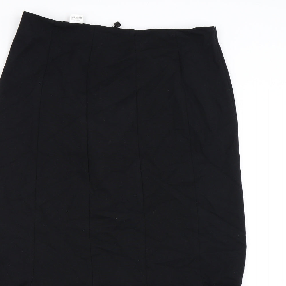 Marks and Spencer Womens Black   Trumpet Skirt Size 12