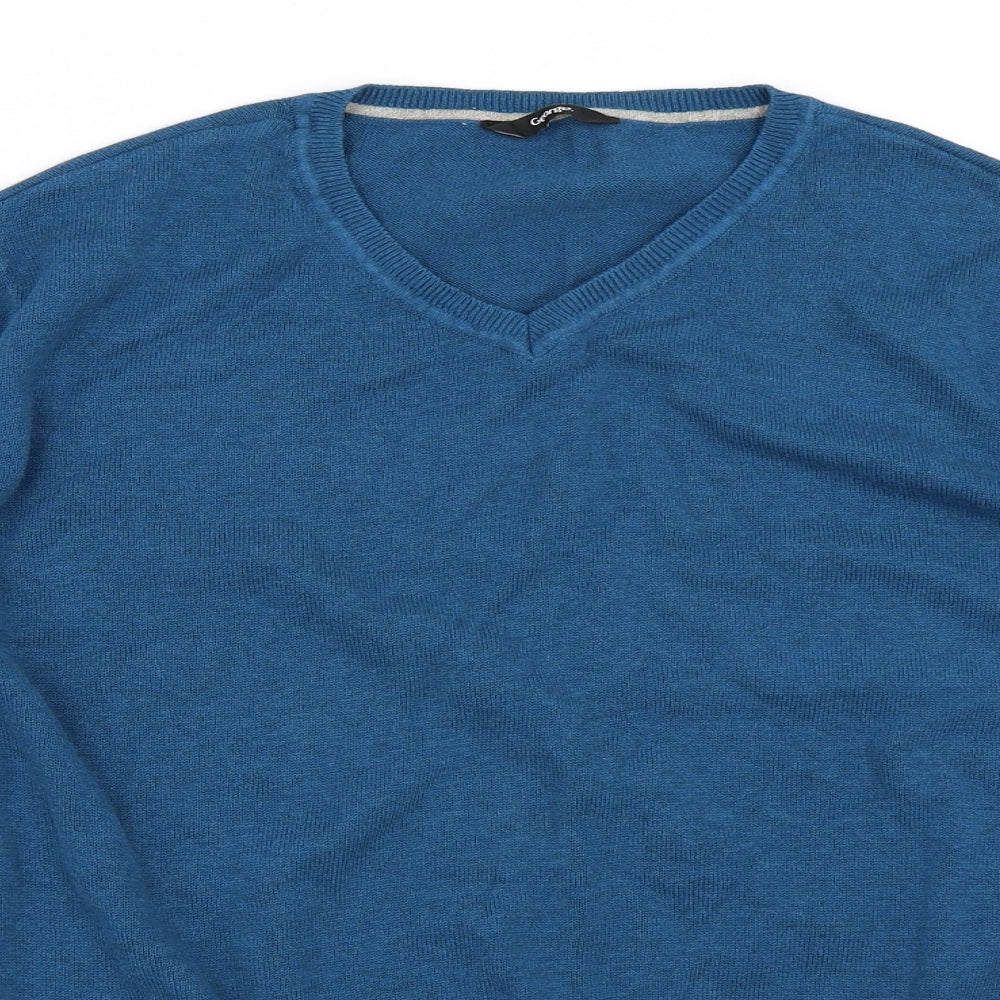 George Mens Blue   Pullover Jumper Size L
