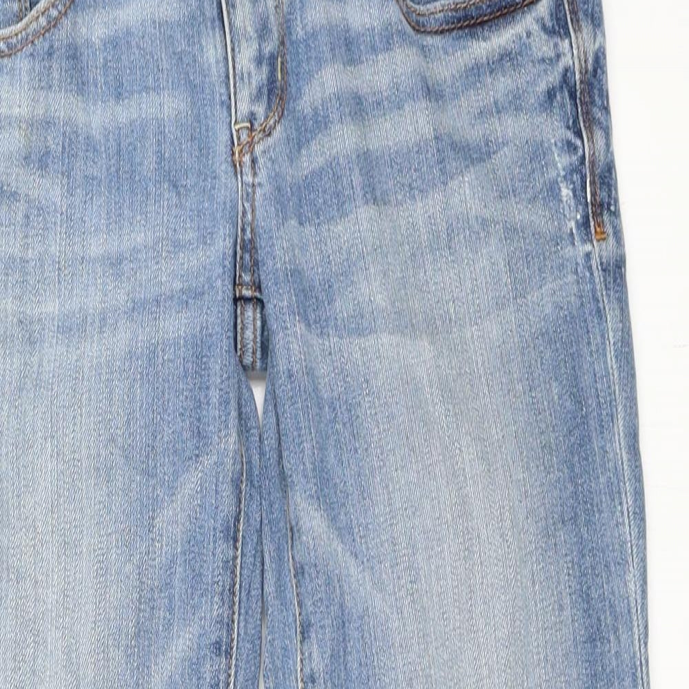 American Eagle Womens Blue  Denim Straight Jeans Size 6 L25 in
