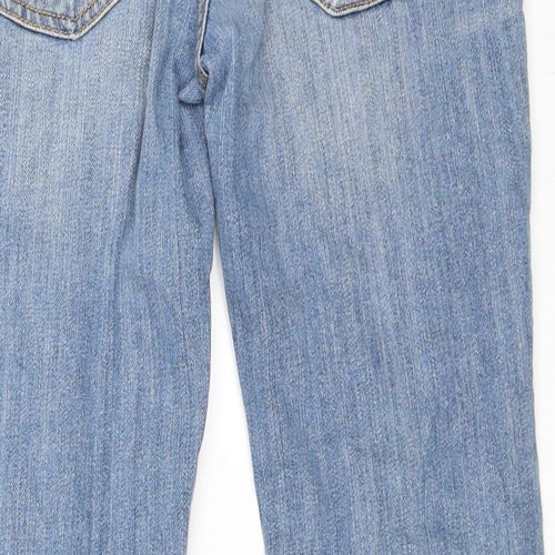 American Eagle Womens Blue  Denim Straight Jeans Size 6 L25 in