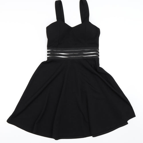 New Look Womens Black   Skater Dress  Size 12