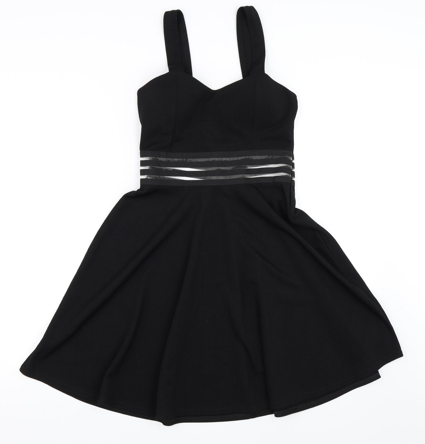 New Look Womens Black   Skater Dress  Size 12