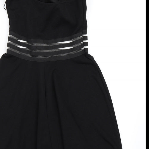 New Look Womens Black   Skater Dress  Size 12