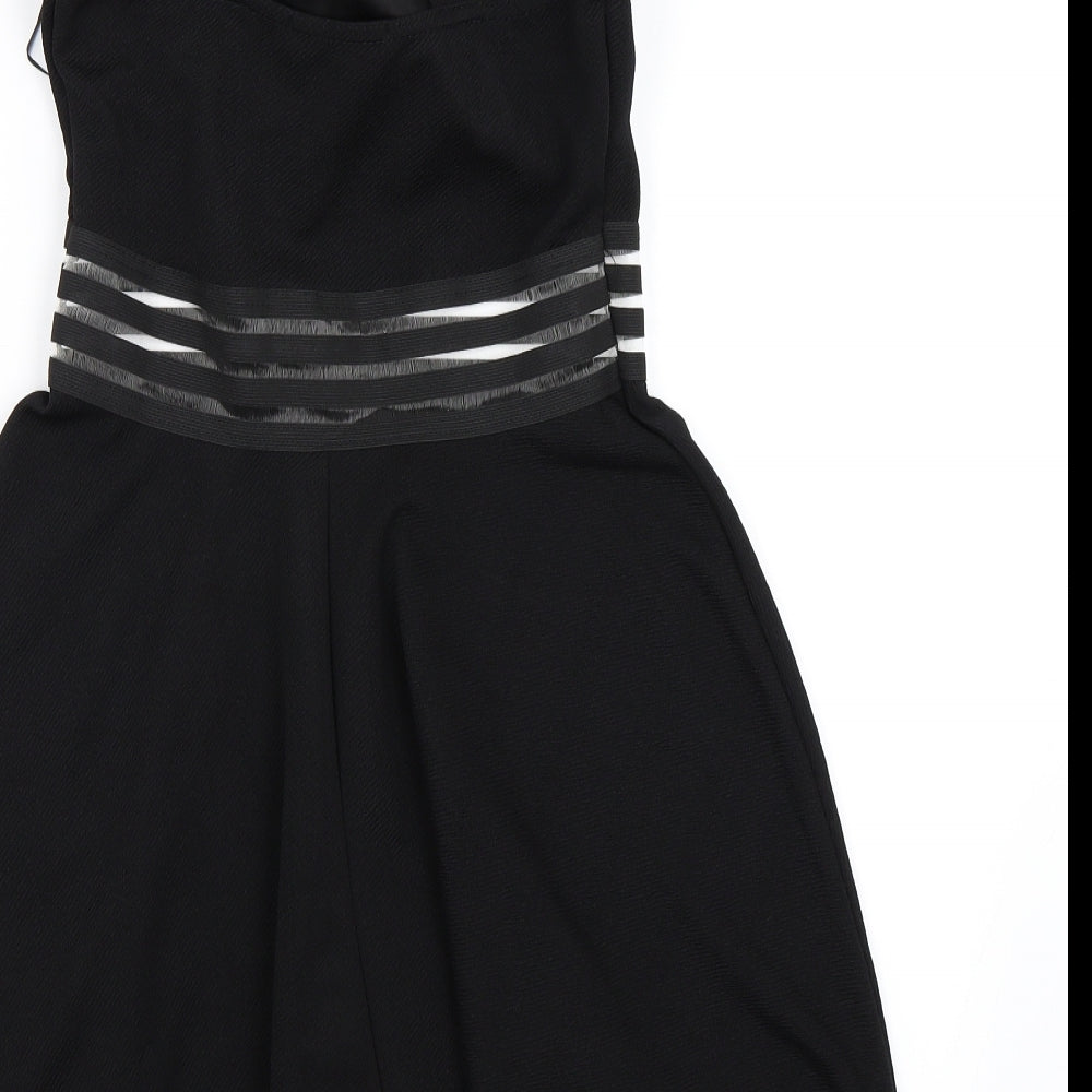 New Look Womens Black   Skater Dress  Size 12