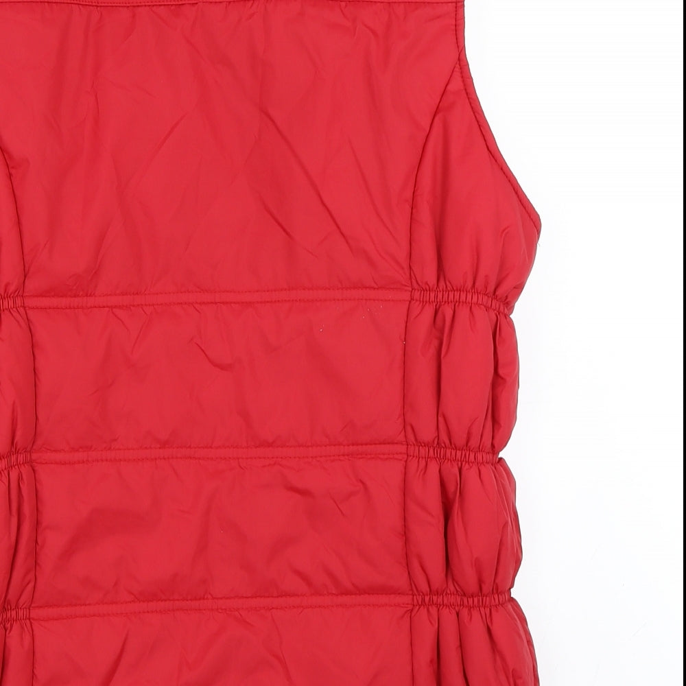 George Womens Red   Gilet Coat Size 16