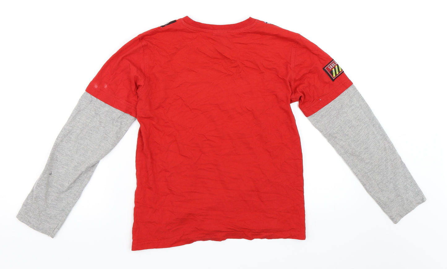 George Boys Red   Basic T-Shirt Size 9-10 Years  - deadly 60