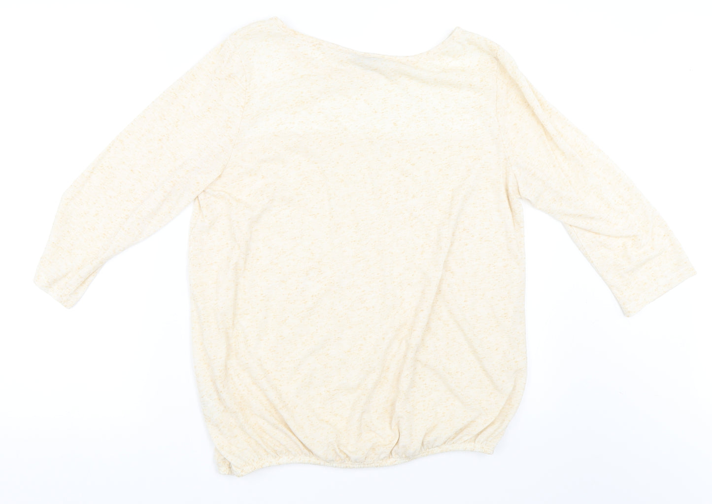 George Womens Beige   Basic T-Shirt Size 16