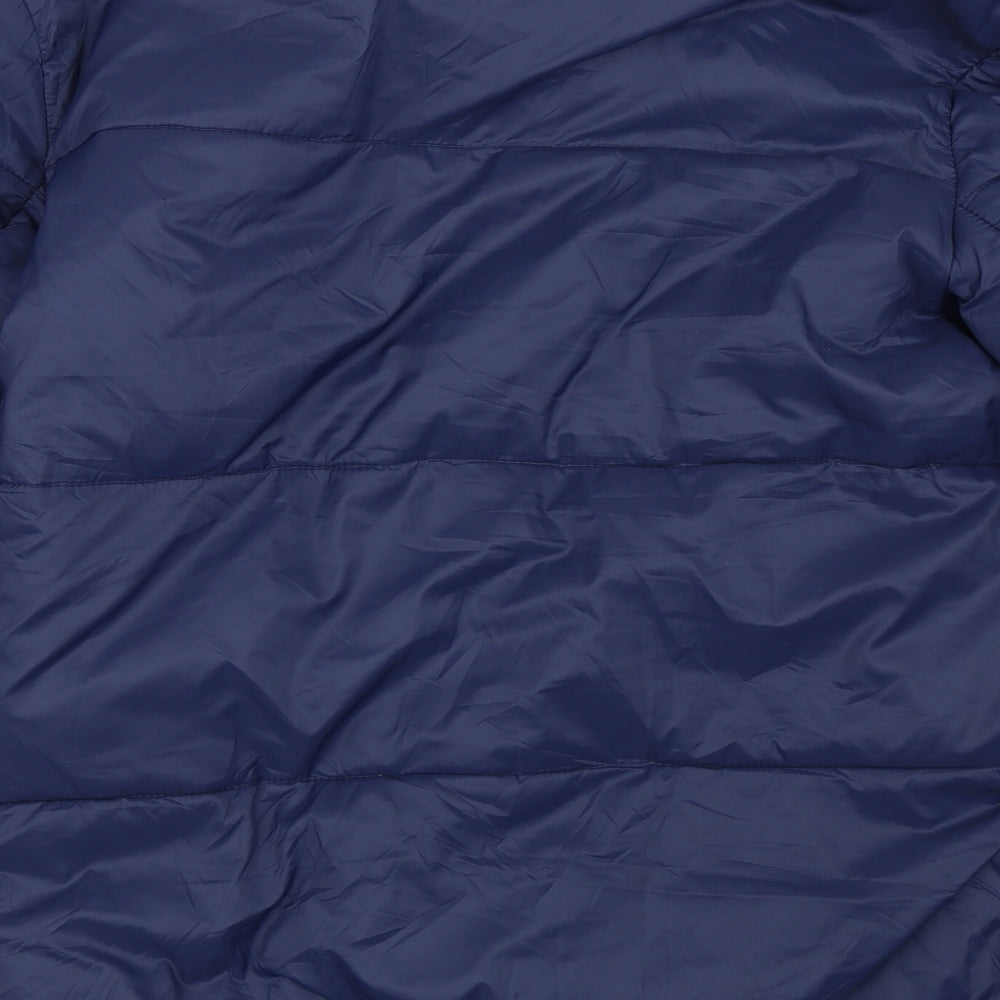Bellfield Mens Blue   Puffer Jacket Jacket Size M