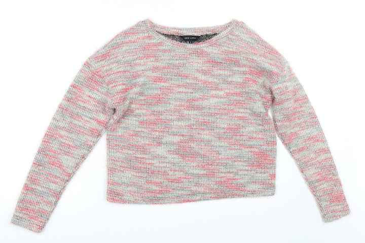 New Look Womens Pink Pullover Jumper Size S