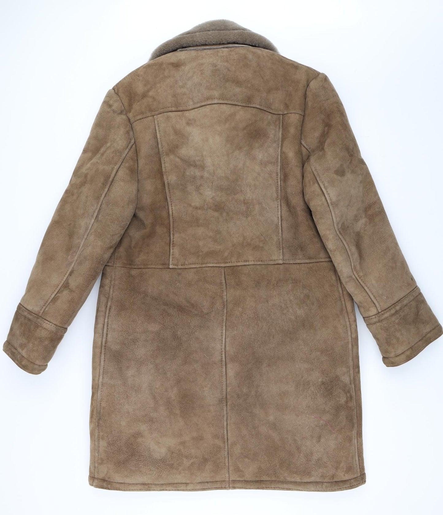 Preworn Mens Beige   Overcoat Coat Size 40