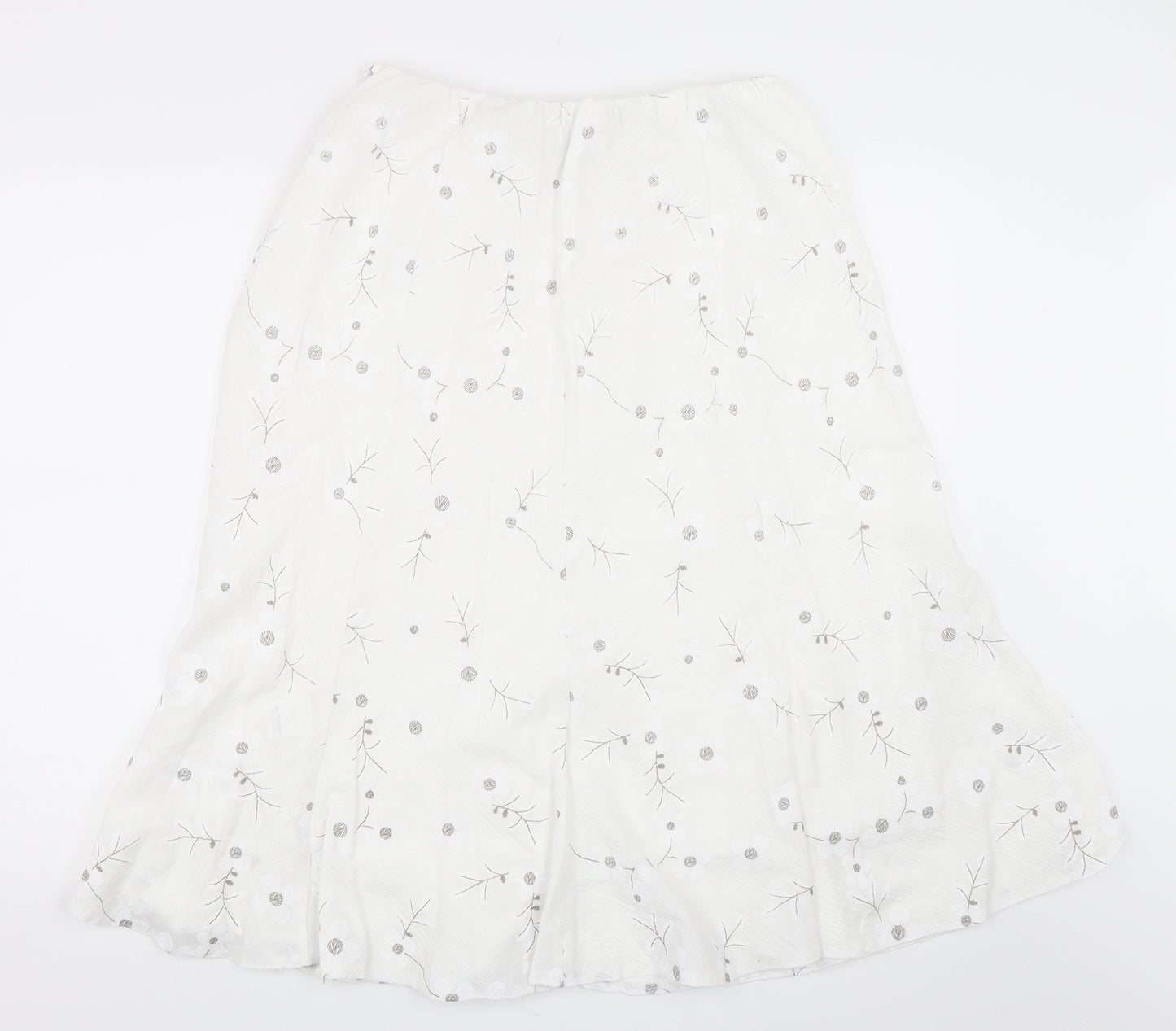 Saloos Womens White   Flare Skirt Size 20