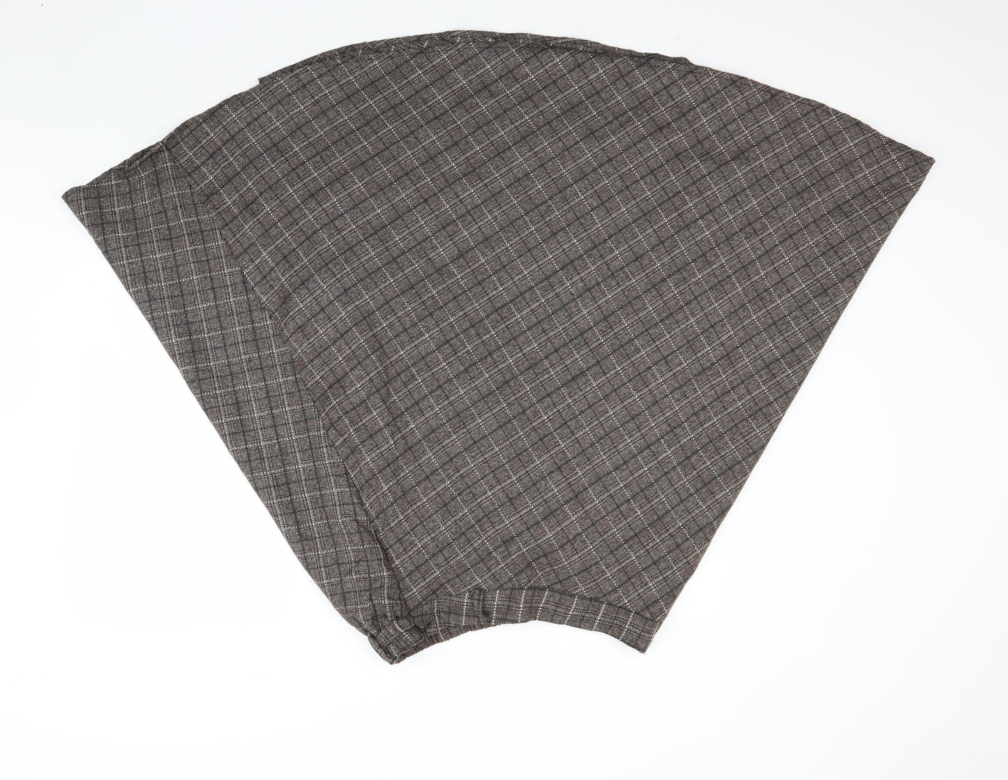 lindlook Womens Brown Check  Flare Skirt Size 2XL