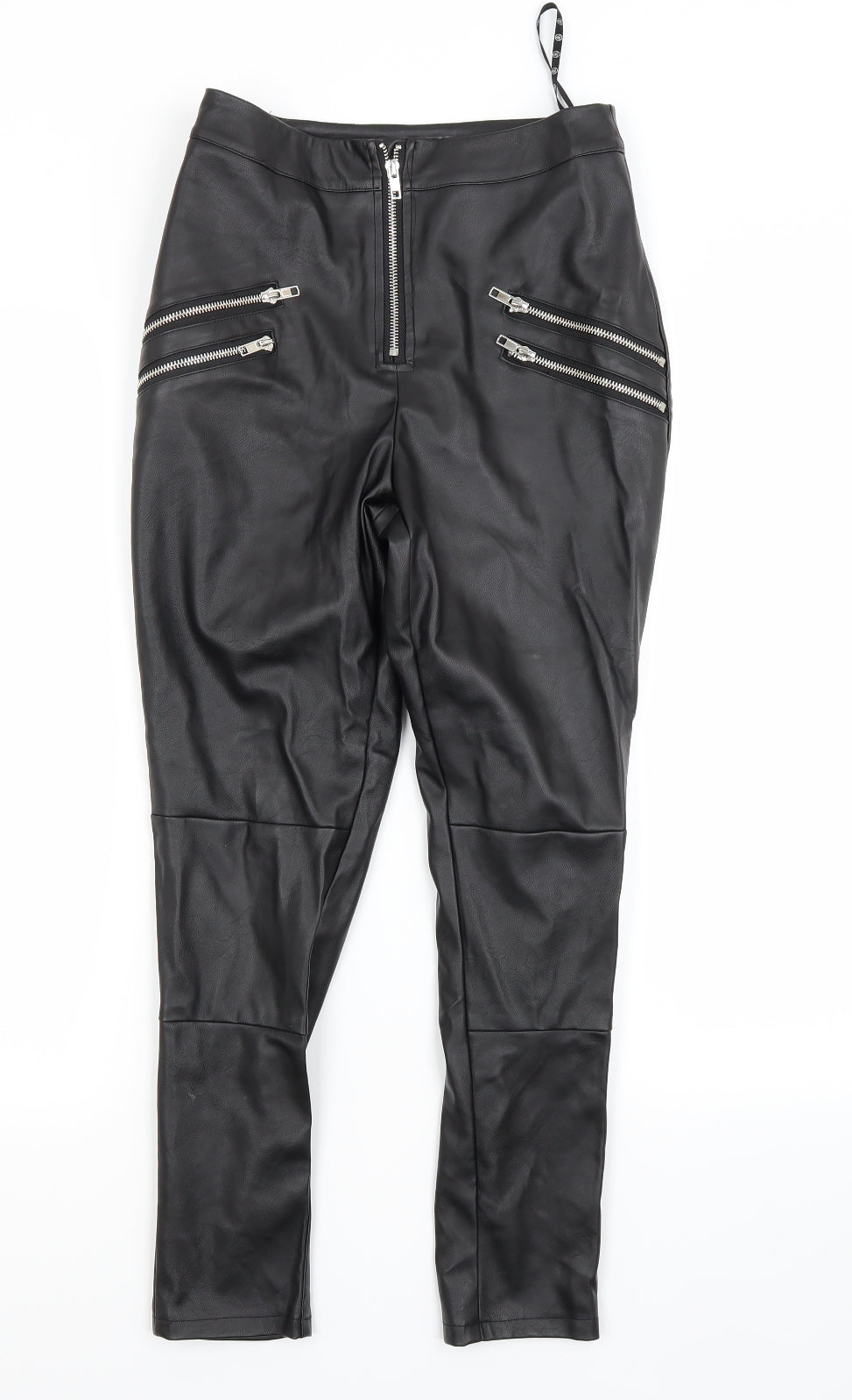 Missguided Womens Black   Trousers  Size 8 L27 in