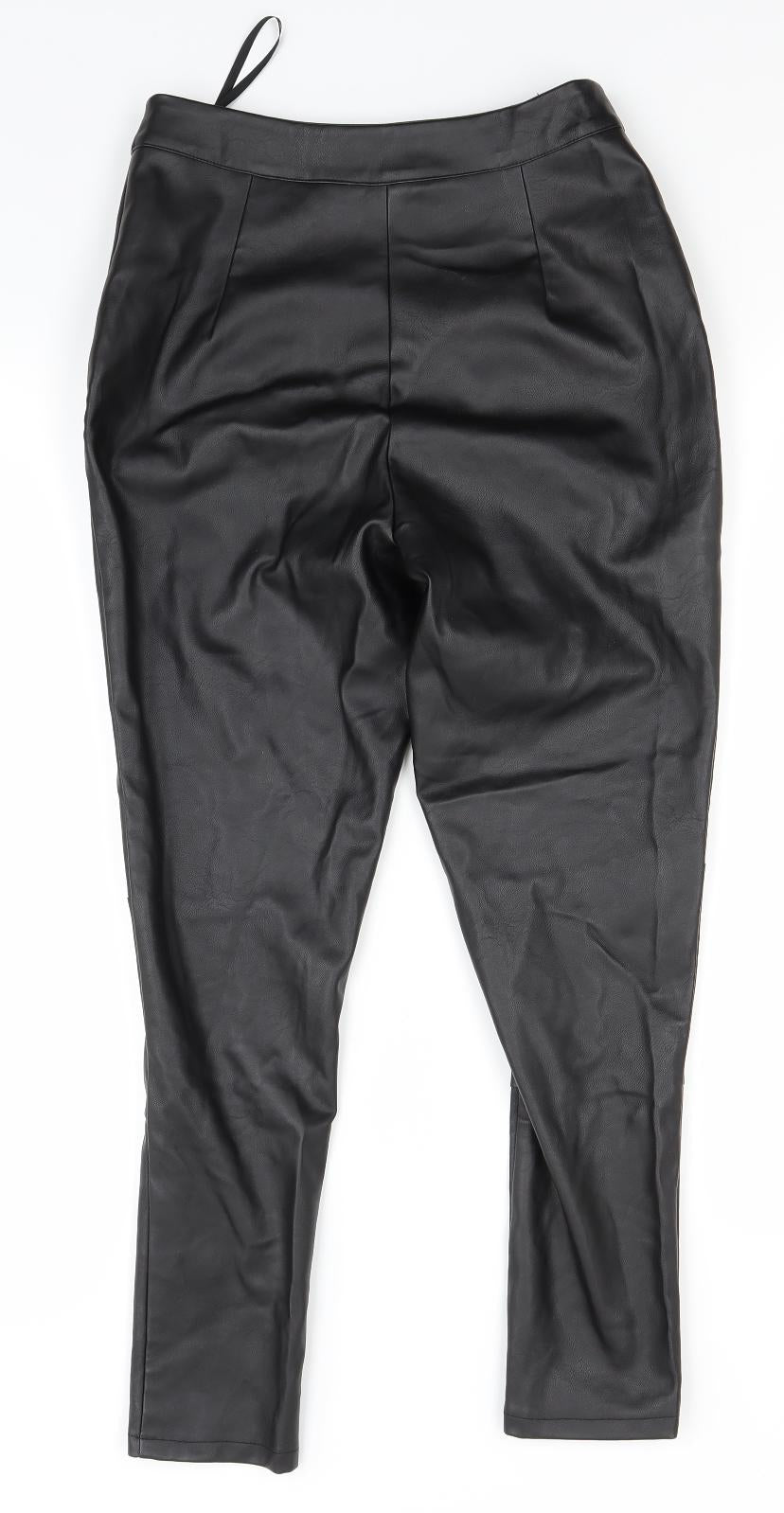 Missguided Womens Black   Trousers  Size 8 L27 in