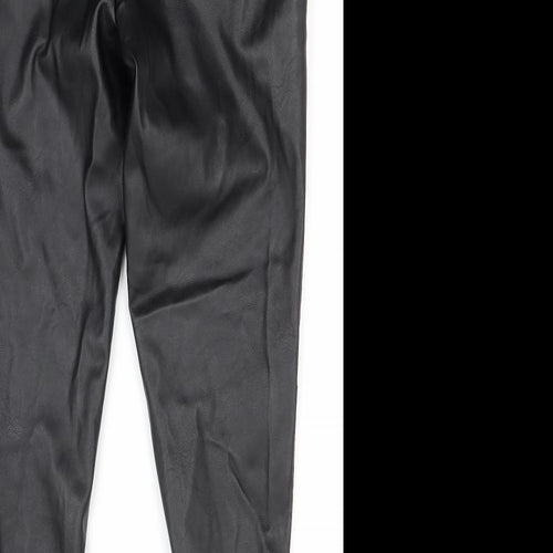 Missguided Womens Black   Trousers  Size 8 L27 in