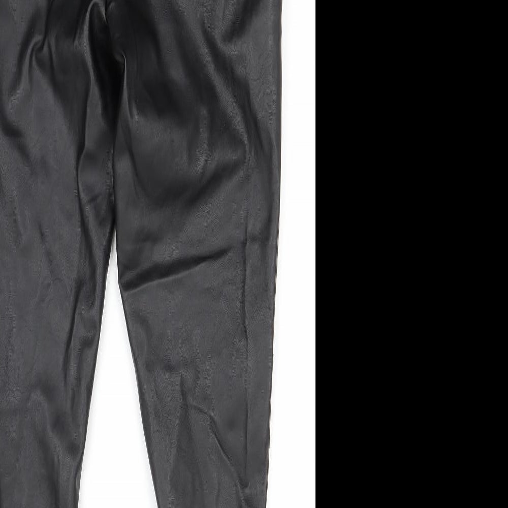 Missguided Womens Black   Trousers  Size 8 L27 in