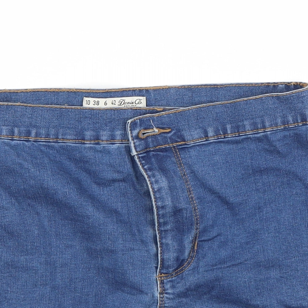 Primark Womens Black  Denim Cut-Off Shorts Size 10