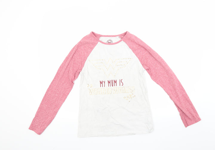 NEXT Girls White Pullover Sweatshirt Size 12 Years