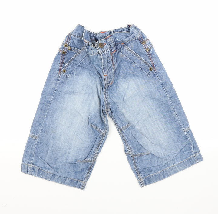 NEXT Boys Blue  Denim Wide-Leg Jeans Size 5 Years - Croped