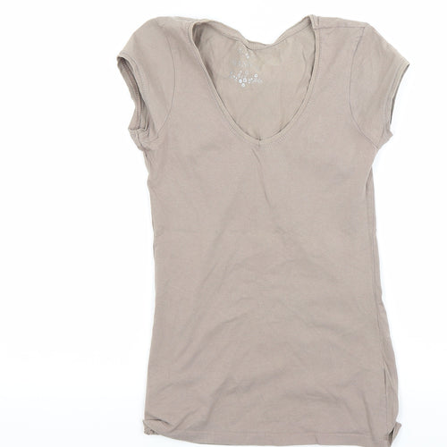 Atmosphere Womens Brown   Basic T-Shirt Size 8