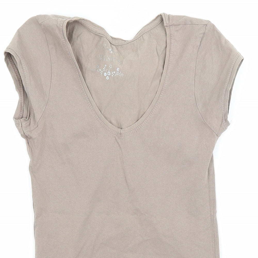 Atmosphere Womens Brown   Basic T-Shirt Size 8