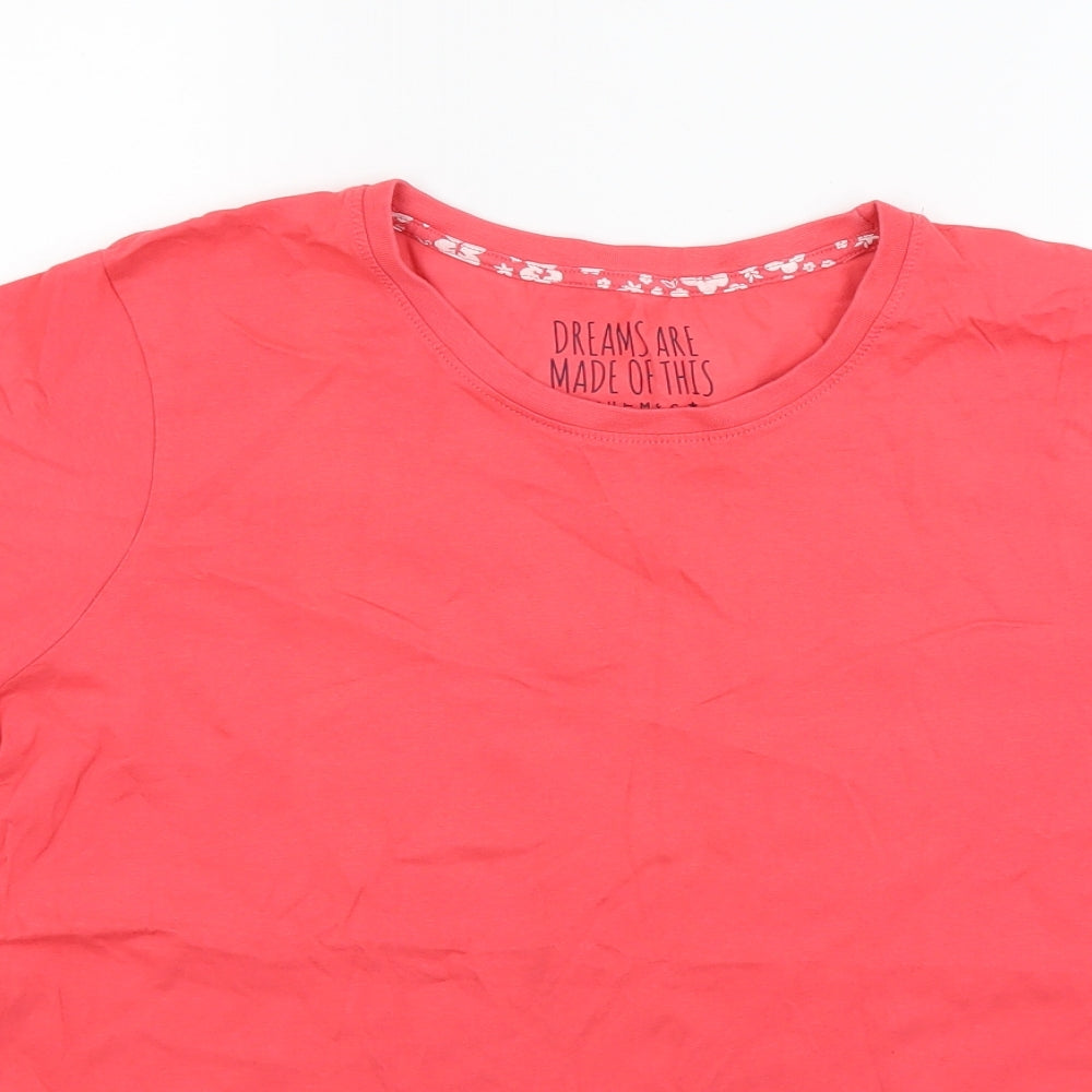 Nutmeg Womens Red   Basic T-Shirt Size 16