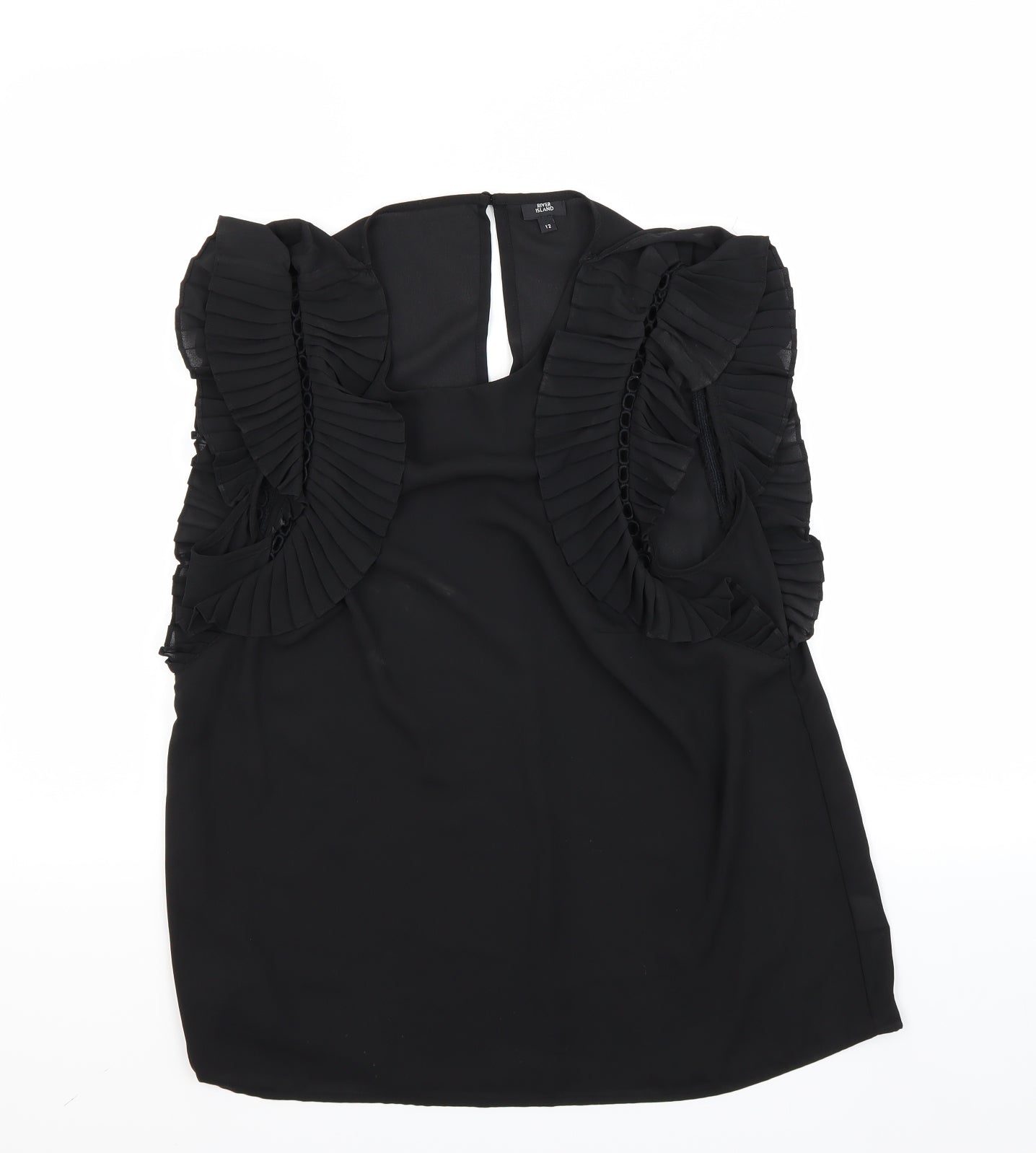 River Island Womens Black   Basic Blouse Size 12