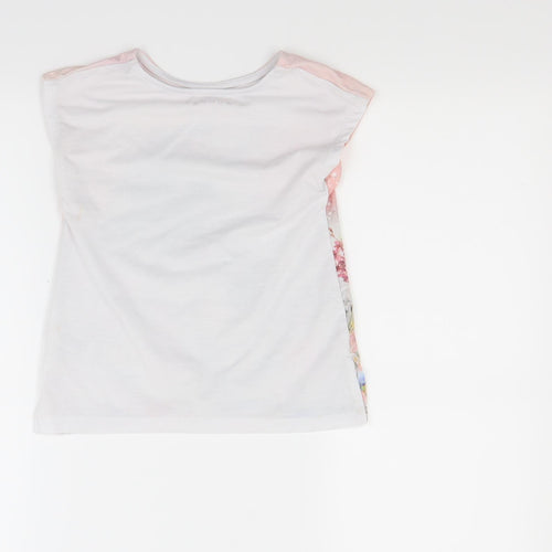Nutmeg Girls White   Basic Tank Size 5-6 Years