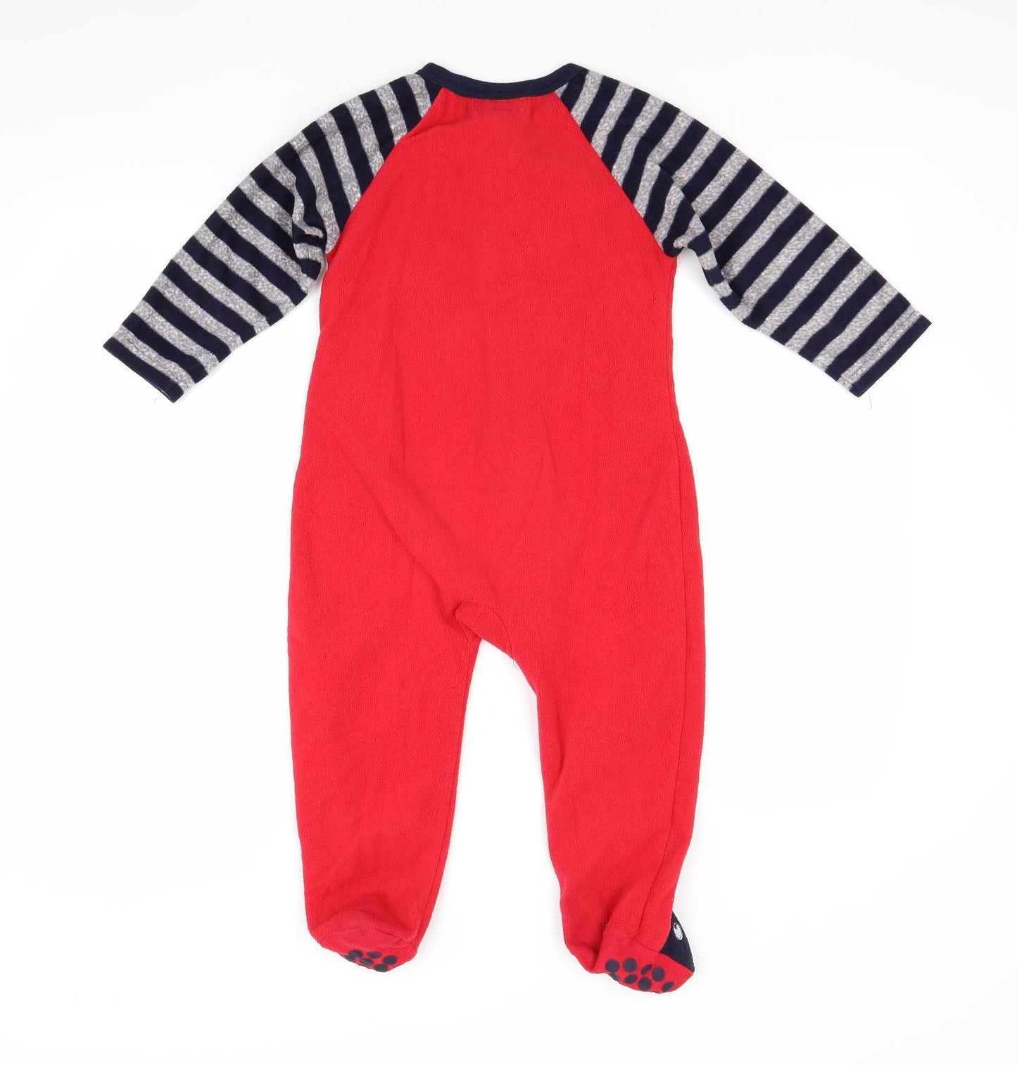 early days Boys Red  Fleece  Bodysuit Size 2-3 Years