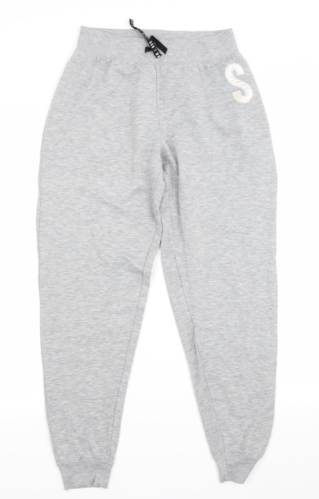 New Look Womens Grey   Jogger Trousers Size M L27 in