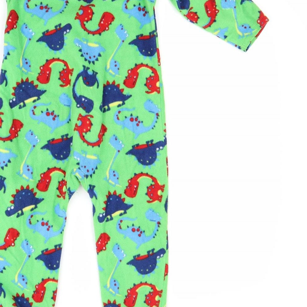 early days Boys Green Solid Fleece  Bodysuit Size 2-3 Years