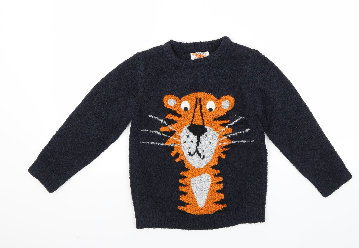 F&F Boys Blue   Pullover Jumper Size 5-6 Years