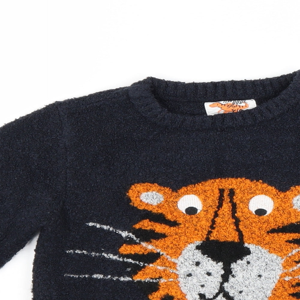 F&F Boys Blue   Pullover Jumper Size 5-6 Years