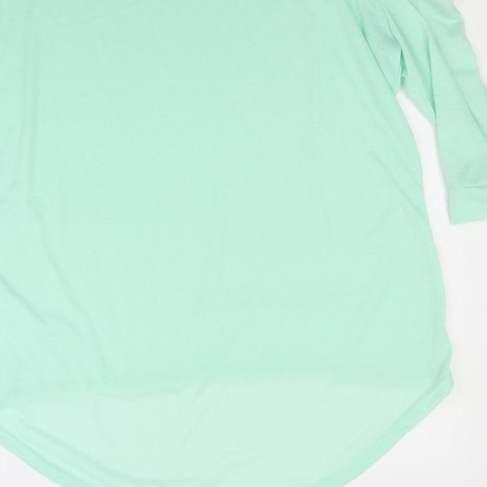 Preworn Womens Green   Basic T-Shirt Size 2XL
