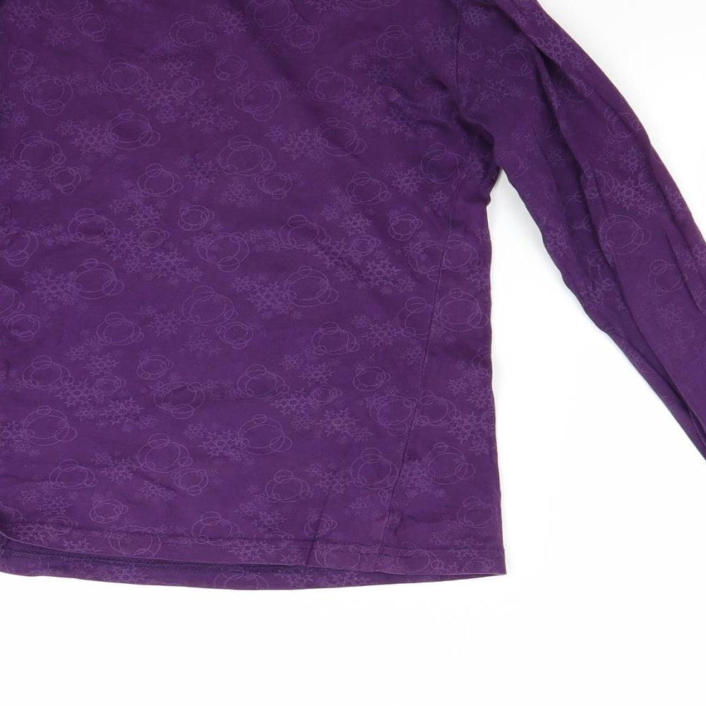 Preworn Girls Purple   Pullover Sweatshirt Size 10 Years