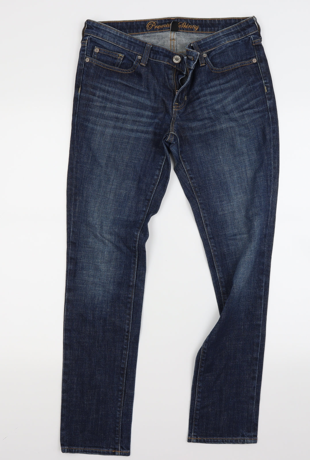 Gap Womens Blue  Denim Skinny Jeans Size 8 L28 in