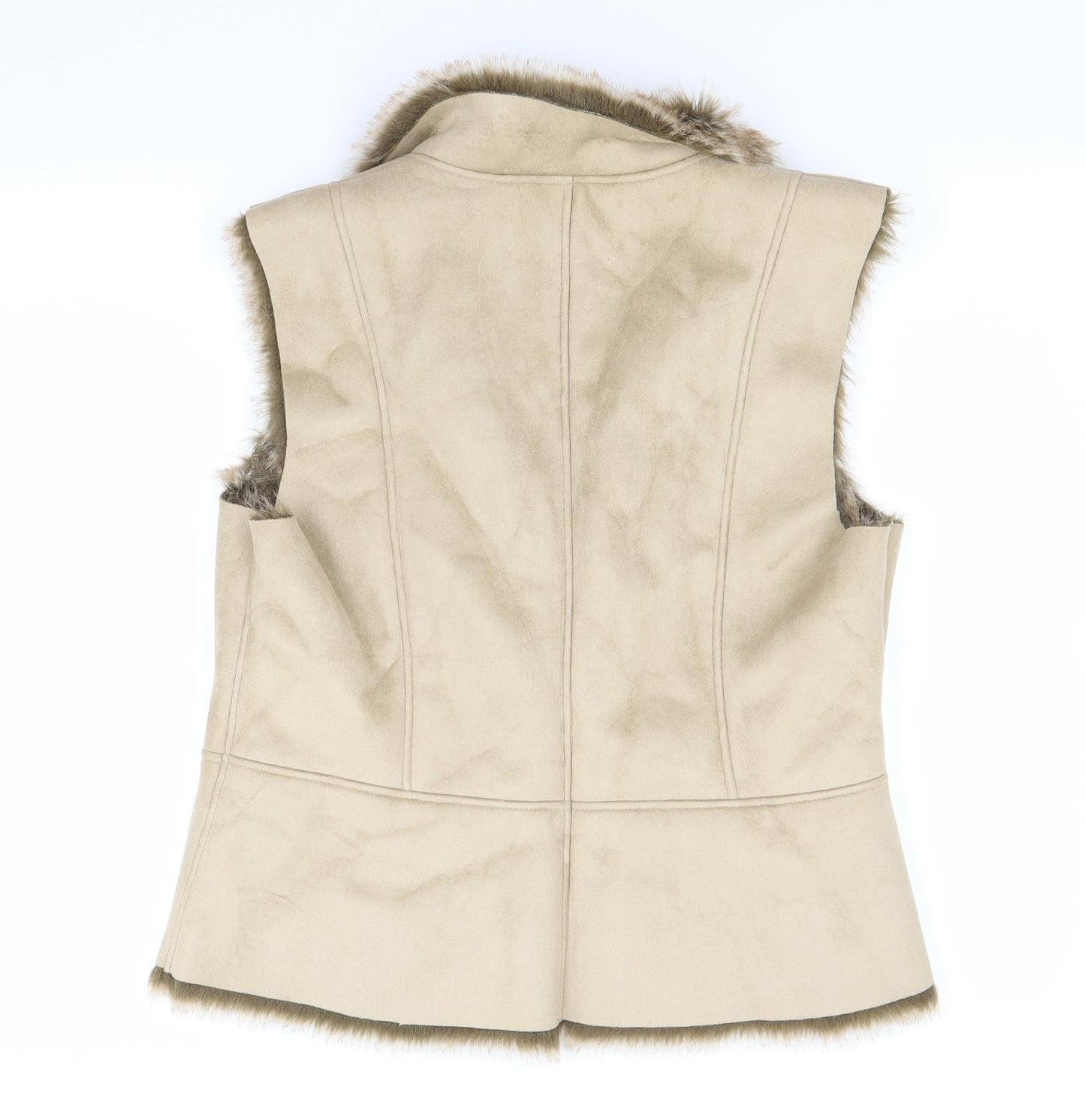 George Womens Brown   Gilet Coat Size 14